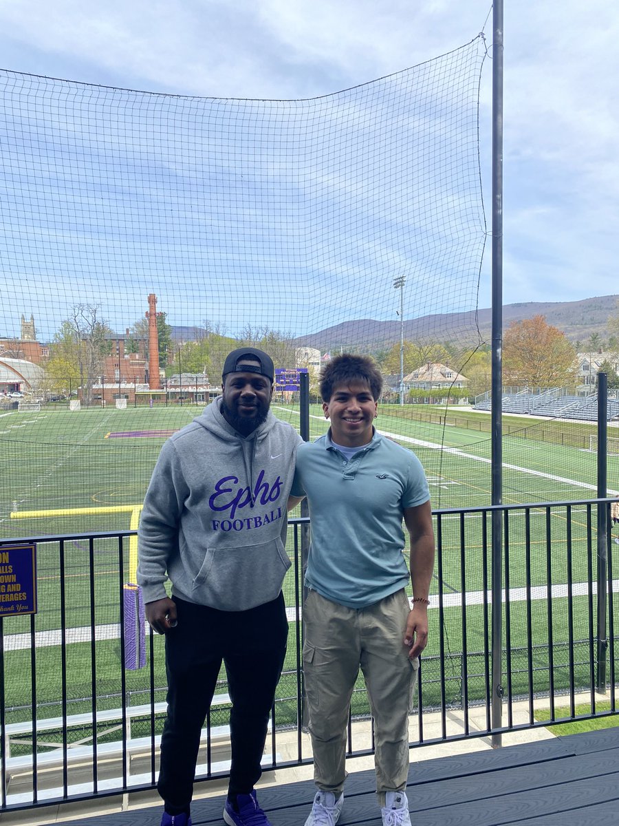 JackMota00's tweet photo. Thank you coach @Coach_Miggs and @WilliamsEphsFB for the official invite ! Blessed to have the opportunity and had a great time this weekend !#EphsFB https://t.co/7nyDPRXxO5