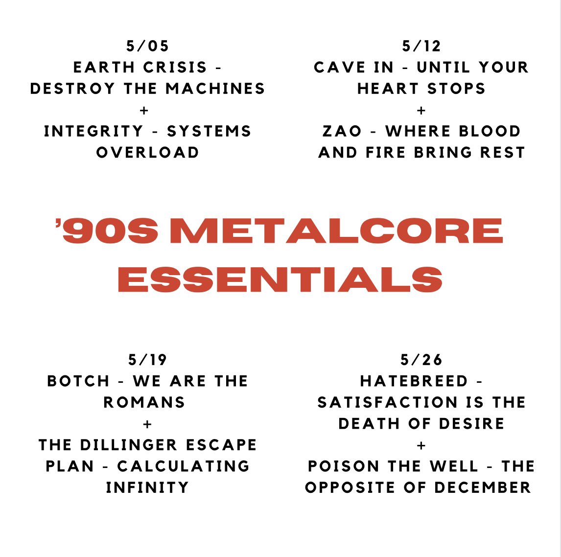 ScouringPod's tweet photo. As revealed in our newest episode, here’s what we’ll be up to in May 💀🩸

Gonna be brutal https://t.co/MwXZ08fWvs
