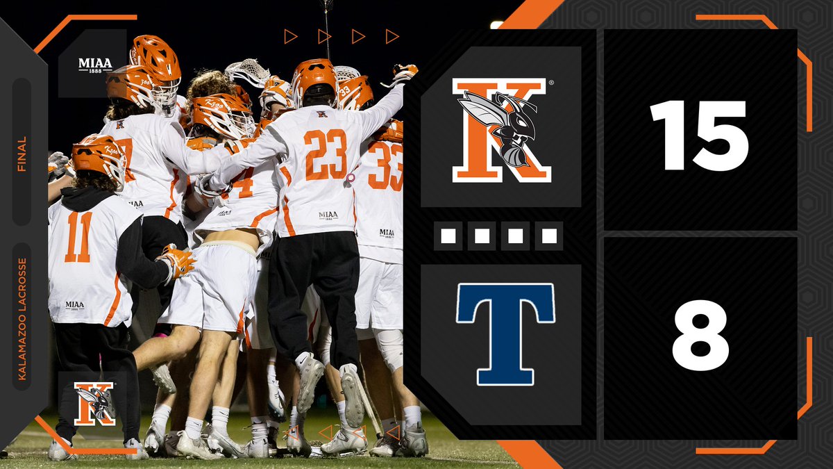 kcollegemlax's tweet photo. HORNETS WIN!!! Kalamazoo finished the regular season with the best overall record, conference record, and first MIAA Tournament appearance in program history! #GoHornets @khornets https://t.co/oppszaJpfA