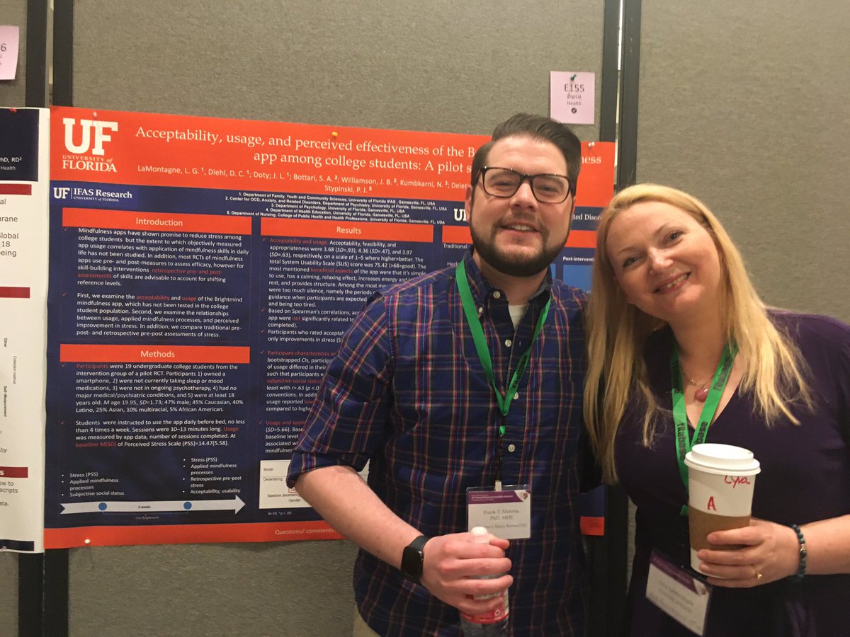 Liva LaMontagne, Ph.D. (@livalamontagne) on Twitter photo First presentation of preliminary results from <a href="/brightmind_app/">Brightmind</a> pilot! thanks <a href="/Frankie_Materia/">Frank T. Materia, PhD, MHS</a> for stopping by & <a href="/jen_doty/">Jennifer Doty</a> <a href="/tobysola/">Toby Sola</a> <a href="/ufcoard/">UF Center for OCD, Anxiety, & Related Disorders</a> <a href="/UFFYCS/">UF FYCS</a> for support!#SBM2023 #SBMDigitalHlth #SBMintegrative First presentation of preliminary results from <a href="/brightmind_app/">Brightmind</a> pilot! thanks <a href="/Frankie_Materia/">Frank T. Materia, PhD, MHS</a> for stopping by & <a href="/jen_doty/">Jennifer Doty</a> <a href="/tobysola/">Toby Sola</a> <a href="/ufcoard/">UF Center for OCD, Anxiety, & Related Disorders</a> <a href="/UFFYCS/">UF FYCS</a> for support!#SBM2023 #SBMDigitalHlth #SBMintegrative