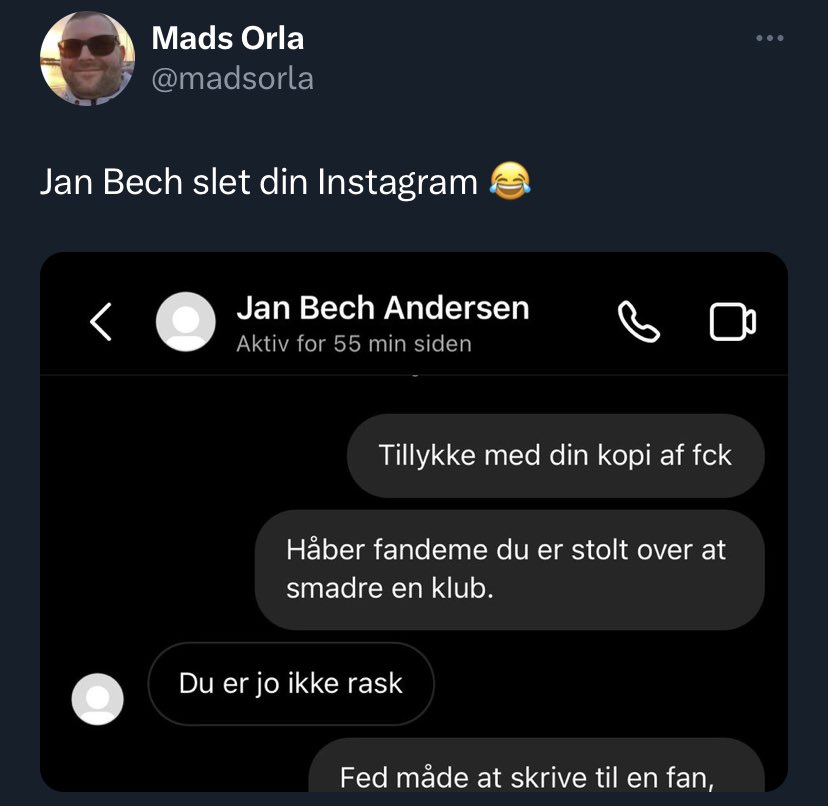 SyvPer's tweet image. “Fed måde at skrive til en fan” - Mads Orla - 8 år.