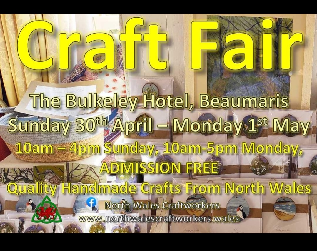 Tomorrow and Monday I'll be at <a href="/bulkeleyhotel/">The Bulkeley Hotel</a> in the, hopefully, sunny Beaumaris

Pop along and see some amazing local businesses based in North Wales