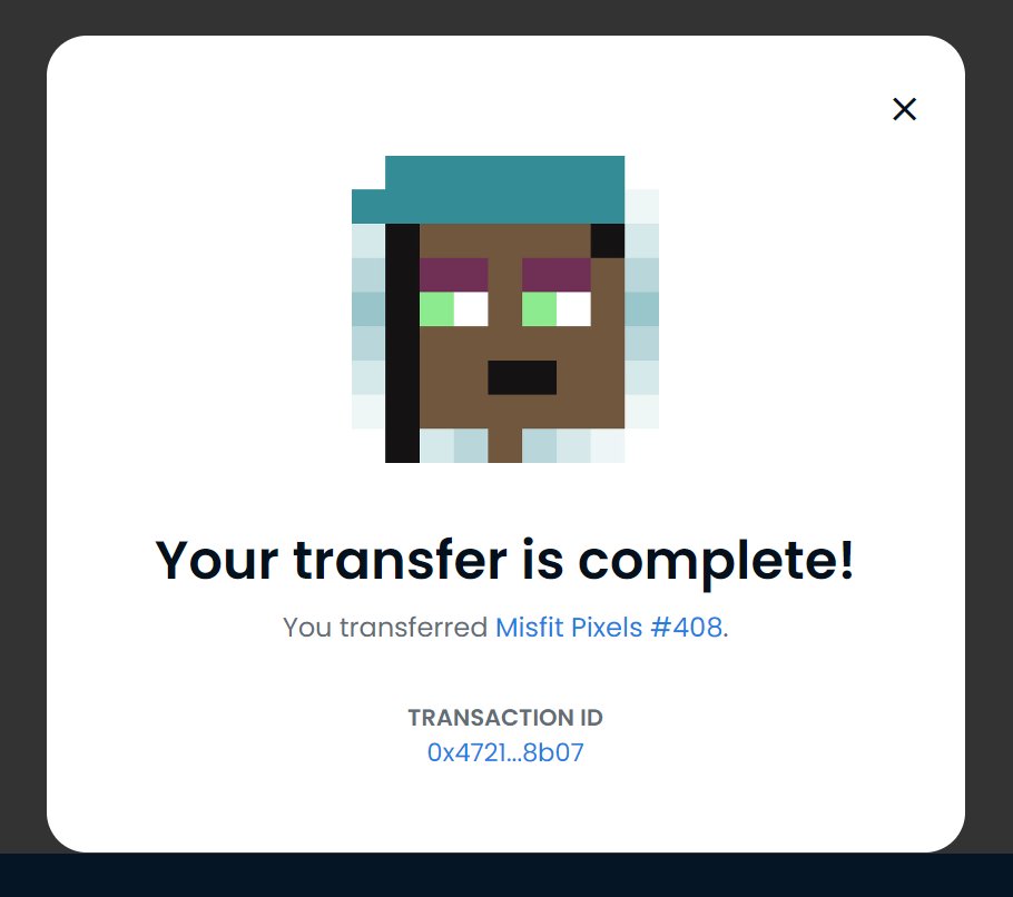 MisfitPixels's tweet photo. Sent @XTincT_official his FIRST #Misfit just for participating in the community &amp; being a big supporter! Thanks for joining the Space yesterday! 

Participate in the community &amp; get rewarded! We're having fun with #NFTs! 😍🚀

#NFT #NFTCommunity #Misfits #Metaverse https://t.co/uoMeB7LwP7