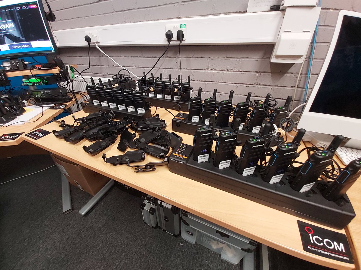 gcraynet's tweet image. Glasgow and Clyde RAYNET all ready for another Glasgow Kiltwalk 2023 tomorrow.
We are providing Emergency Communications Support from Dumbarton to Balloch via GB3DM as well as VHF and Broadnet.
Also assisting with Motorola WAVE 
For the Operations Team.