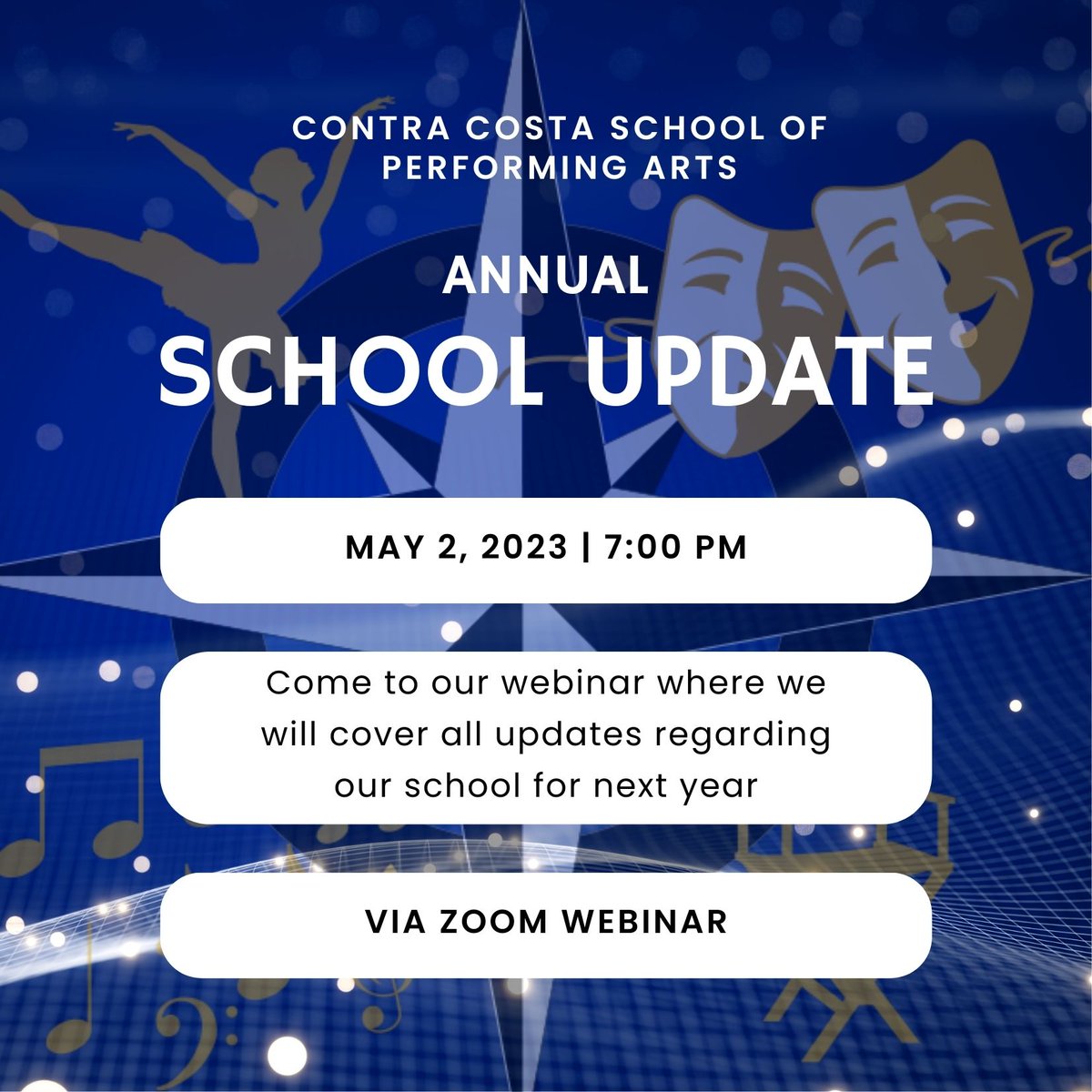 CocoSPA4all's tweet photo. We are bringing back the annual school udpate! Come and join us (link in newsletter) on Tuesday, May 2, at 7 pm as we discuss the LCAP Survey Results, what is going well at CoCoSPA, and what improvements &amp; changes are coming next year.  We hope to see you there! https://t.co/jU55ovpboN