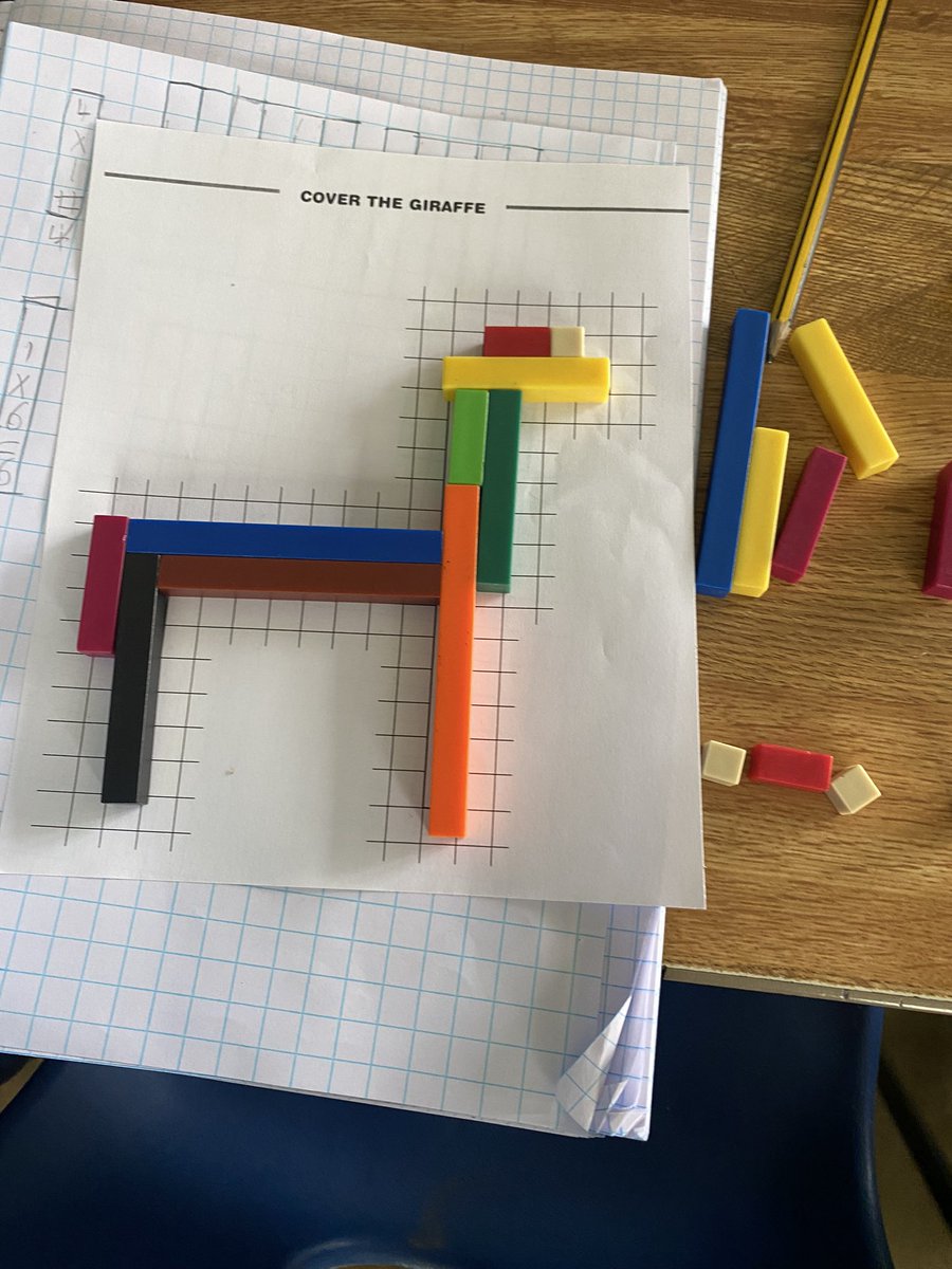 louiseseeley's tweet image. rcboe.org/cms/lib/GA0190…    Cuisenaire Rods #explore #spacial awareness #cover the giraffe #only use 1 rod each #same #different #whatdoyounotice