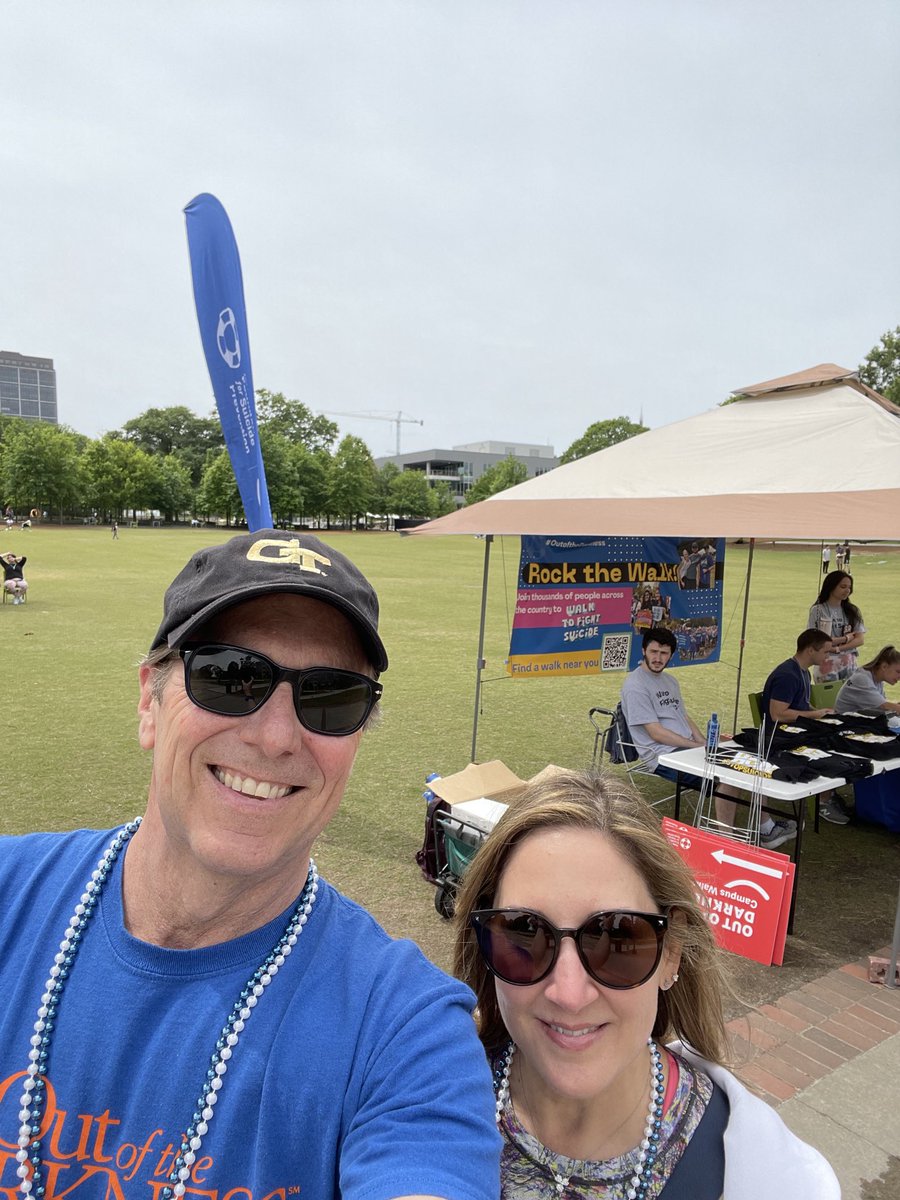 compton_jim's tweet photo. Thankful to all those that walked today at Georgia Tech. Special thanks to the volunteers. Ryan Carney thanks for being the walk chair. Georgia Tech has a special place in our hearts. #HopeWalksHere #OutoftheDarkness ⁦@afspnational⁩  ⁦@AFSP_GA⁩ https://t.co/VQ6AFr7eld