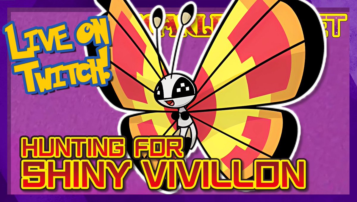 LivingShinyDex's tweet photo. https://t.co/oZzNMTlXpz LIVE on #Twitch - Quest for the SHINY VIVILLON DEX continues!!! #Pokemon #shinypokemon #PokemonScarletViolet https://t.co/JXPR10IDxo