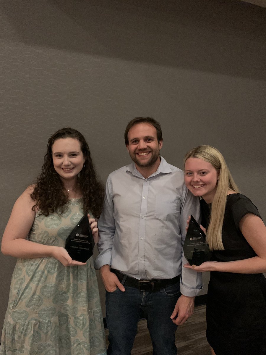 I’m a little late posting, but huge shout out to Annalee and Jennifer for winning <a href="/ClemsonEEES/">Clemson EEES</a> junior researcher of the year awards. Proud advisor. #cczg #criticalzone