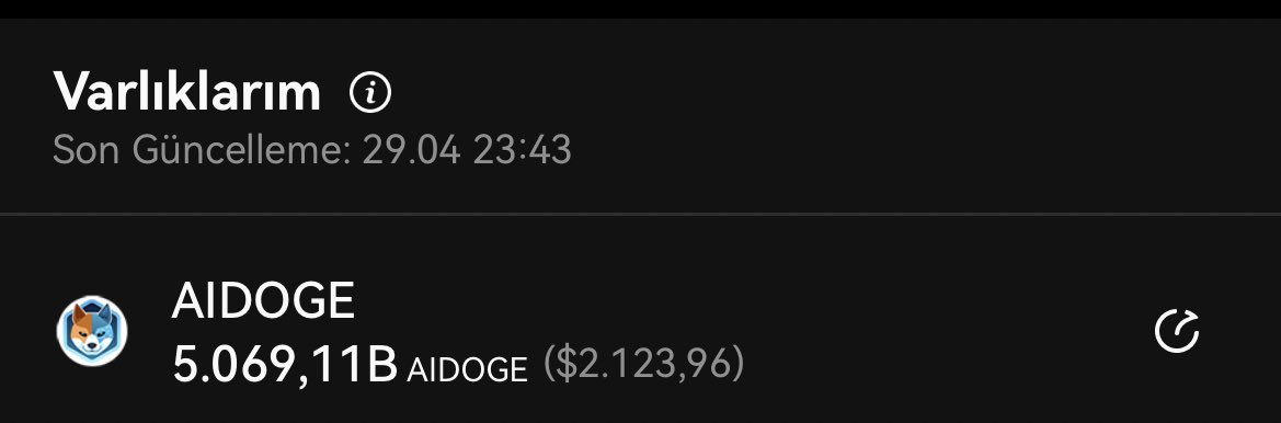 batu_sol's tweet photo. 2000$ lık #aıdoge alımı yaptım , memecoinlerden zamanında shiba da 21x doge da 75x kazanç sağlamıştım , bu tür coinlere ihtiyacınız olmayan ve beklentiniz olmayan bir miktar yatırıp sadece beklemeniz gerekiyor tutar sa iyi para kazandırır tutmaz sa kaybettiğiniz miktar belli olur , bende 2k lık alıp kenara attım