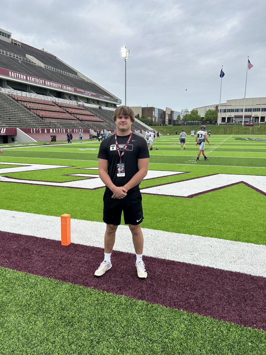 Thankful to be invited to the EKU spring game. <a href="/EKUFootball/">EKU Football</a> <a href="/Coach_CFRANK/">Chris Franklin</a>