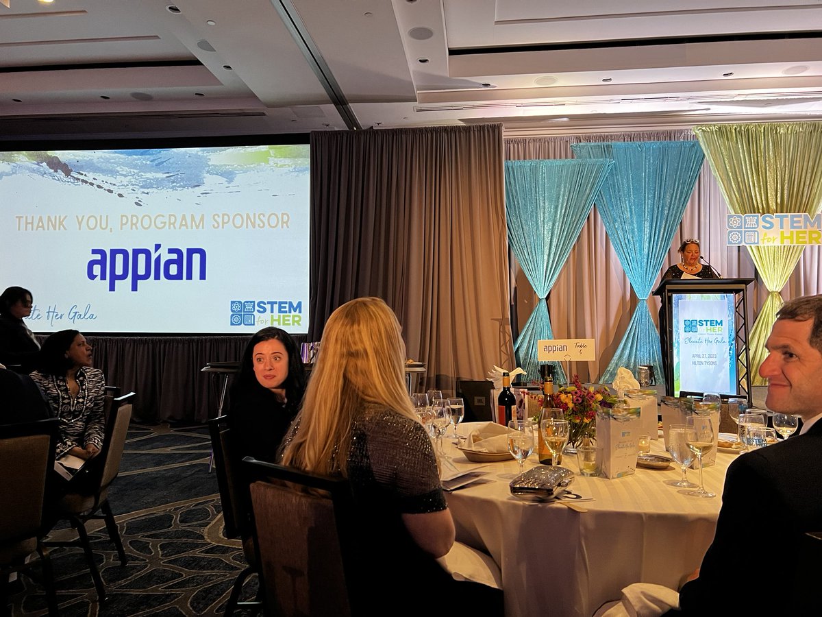 AppianCTO's tweet photo. Appian was honored to be the Presenting Sponsor at the STEM for Her gala this week, celebrating the next generation of women in STEM and helping raise funds to provide scholarships and more. Get involved at:
https://t.co/wFjHahSAVR
#STEMForHer #womeninstem https://t.co/SQTTRNJUKA