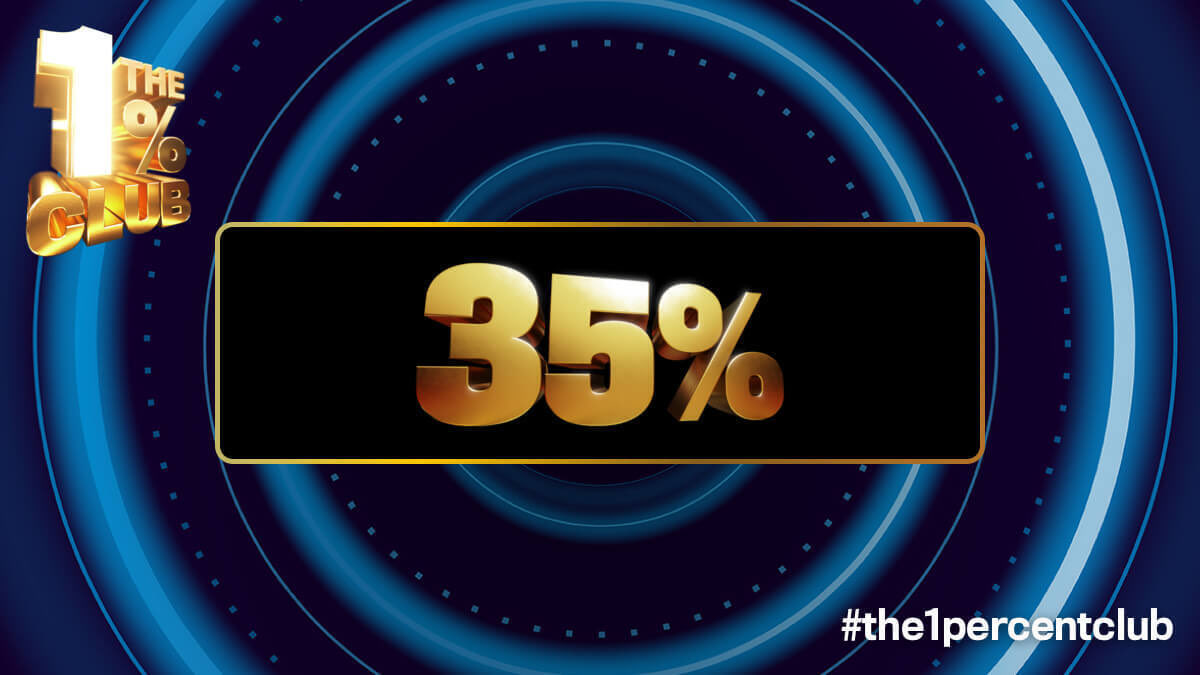 I just got knocked out of The 1% Club. Click here to download the app and play along too - Apple: apps.apple.com/us/app/the-1-c… Google: play.google.com/store/apps/det…
