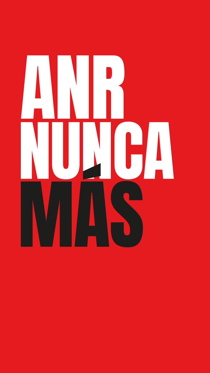 #ANRnuncamas
Hoy, mañana y siempre.