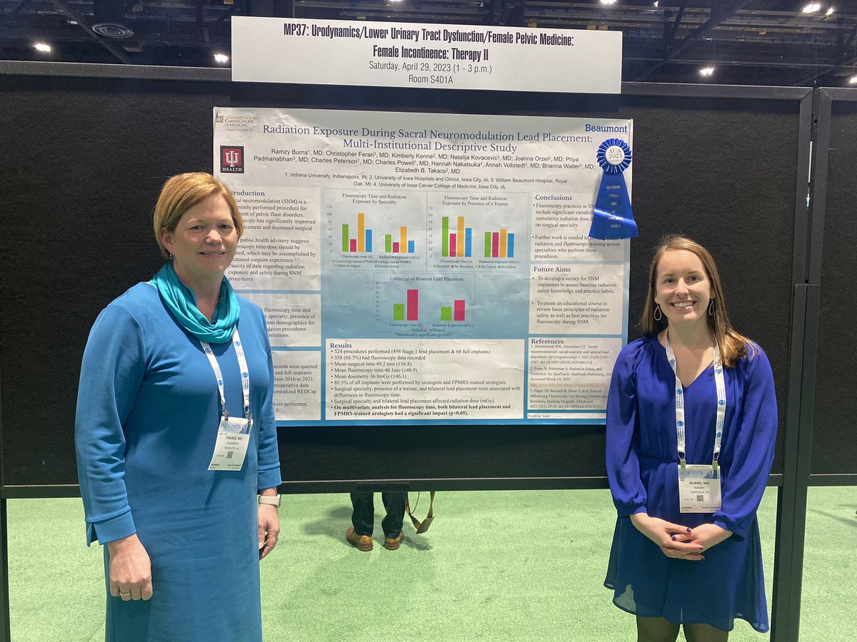 Annah Vollstedt (@annahvollstedt) on Twitter photo Congratulations to <a href="/RamzyBurnsMD/">Ramzy Burns, MD</a> and Liz Takacs, MD for best poster at #AUA2023!
<a href="/IUuro/">Indiana University Department of Urology</a> <a href="/UIowa_urology/">University of Iowa Urology</a> <a href="/JOrzel_MD/">Joanna Orzel, M.D.</a> <a href="/PriyaPadmanabh6/">Priya Padmanabhan</a> Congratulations to <a href="/RamzyBurnsMD/">Ramzy Burns, MD</a> and Liz Takacs, MD for best poster at #AUA2023!
<a href="/IUuro/">Indiana University Department of Urology</a> <a href="/UIowa_urology/">University of Iowa Urology</a> <a href="/JOrzel_MD/">Joanna Orzel, M.D.</a> <a href="/PriyaPadmanabh6/">Priya Padmanabhan</a>