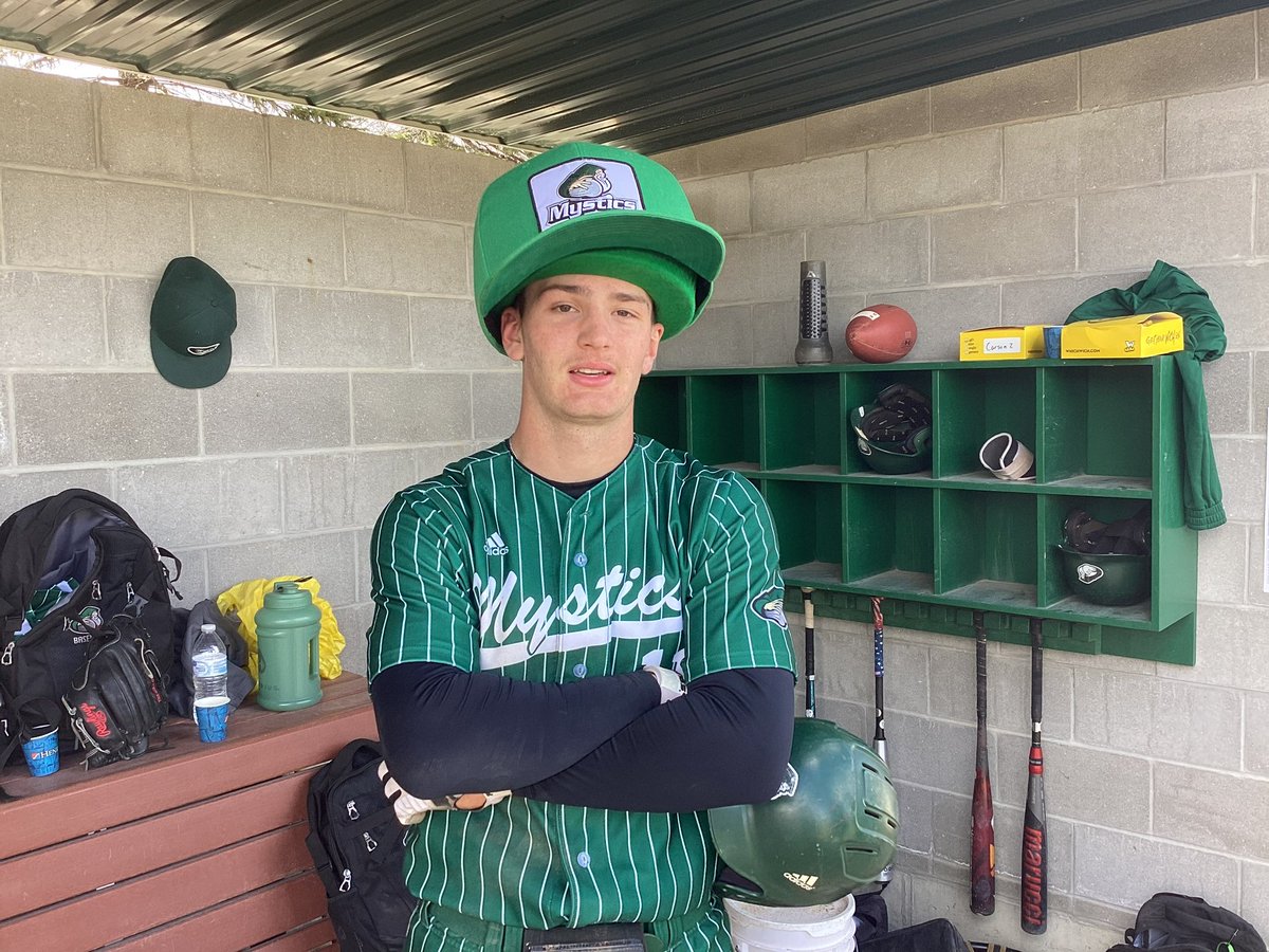 Mystics win game 2 13-1 in 5 innings! <a href="/jritter_01/">JJ Ritter</a> &amp; <a href="/phillips4223/">Brennan Phillips</a> both hit their first HRs as Mystics, oh and <a href="/CarsonZimmel/">Carson Zimmel</a> hit 2 more HRs. <a href="/aaronbreitbach4/">aaron breitbach</a> goes CG on the mound with 7 ks. #rollstics🔮🔮