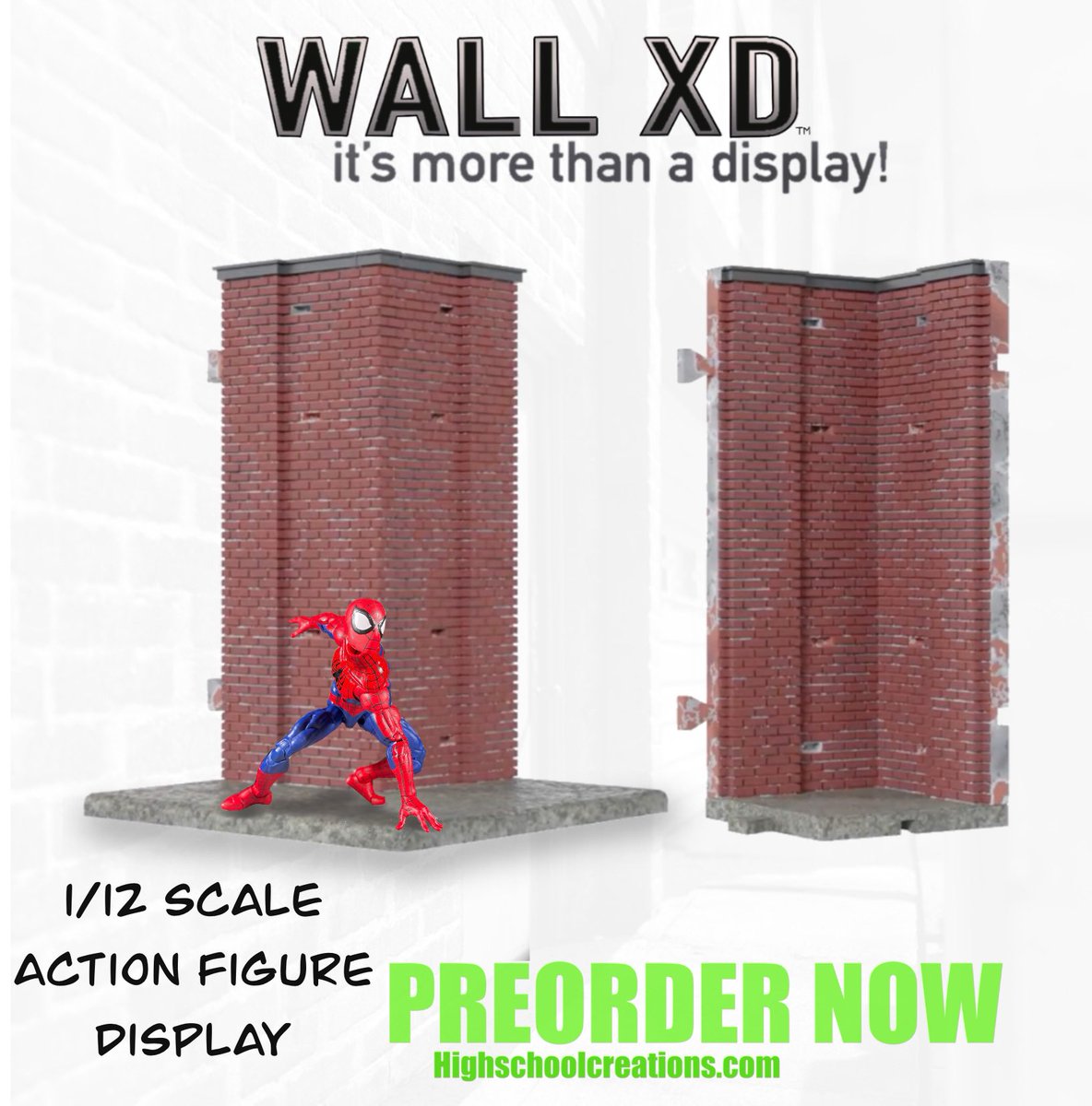 HighSchoolCreat's tweet image. Wall XD On Preorder. highschoolcreations.com BUY NOW!! #diorama #toyphotography #miniatures #displays #madeintheusa