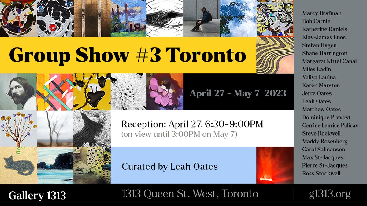 Group #3 Continues to May 7th @ Gallery 1313