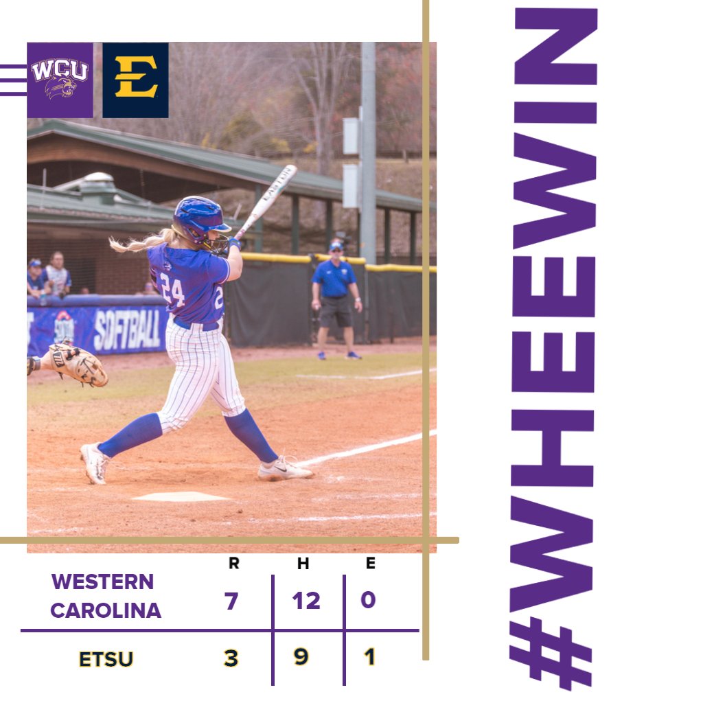 CatamountSB's tweet photo. #WheeWin and #WheeSweep the doubleheader with a 7-3 win in game two. Kennedy Stewman broke a 3-3 tie with a solo home run as part of a four-run sixth. Tessa Juett picked up the win and relief & smacked a triple! We close out the series with Senior Day tomorrow #CatamountCountry https://t.co/KSWLZez2sP