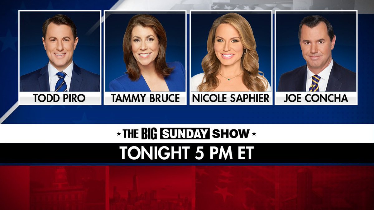 Tammy Bruce on Twitter "On the "Big Saturday Show" 5p ET w