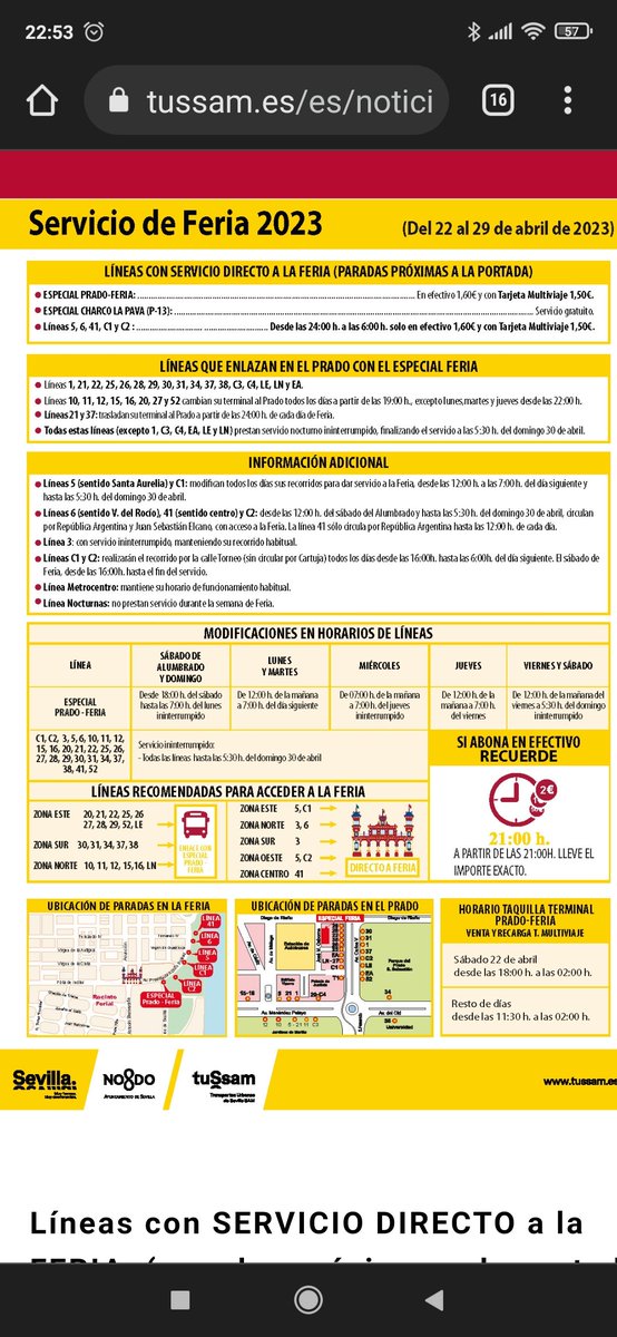 IAlzbetaI's tweet photo. ¿Para qué la infografía de modificaciones de #Tussam si ayer viernes de feria ponen que 12,15,16 etc llegan al prado desde las 19 y a las 20 todo el mundo subiéndose en una y bajando a la siguiente porque los conductores decían que hasta las 22 nada?
@Ayto_Sevilla https://t.co/sCImOoGhxs