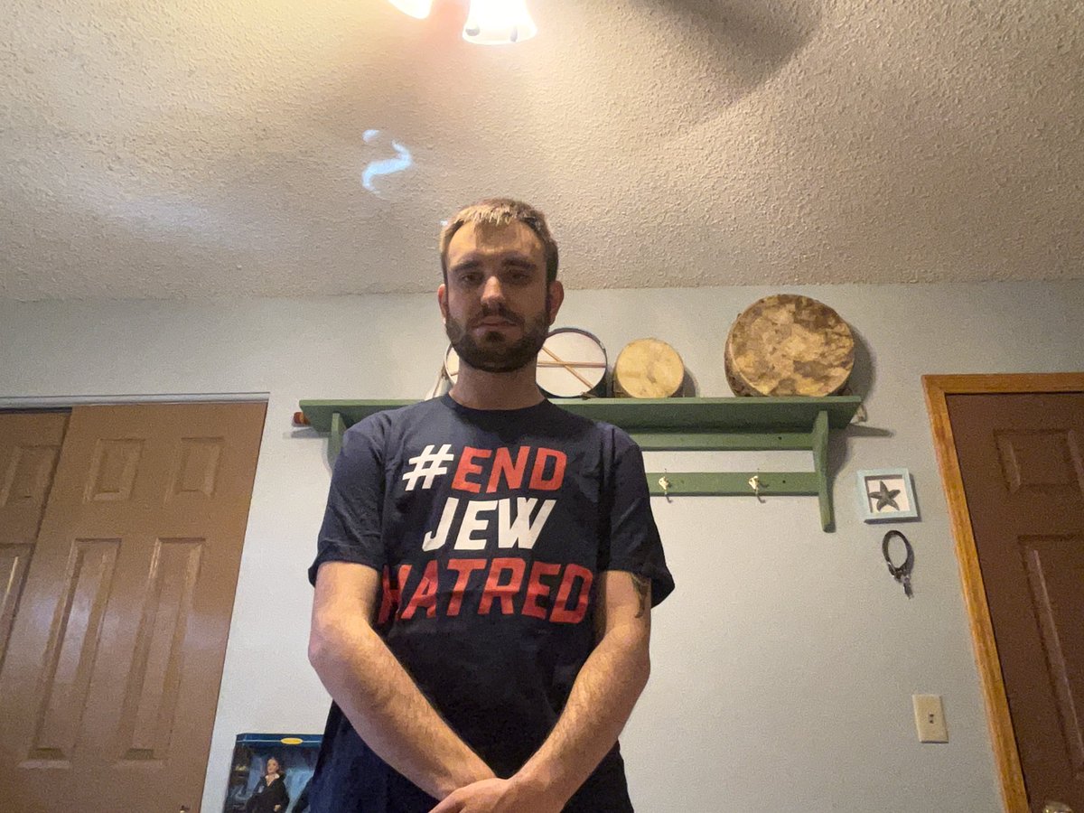Today is End Jew Hatred day. While a t-shirt won't end antisemitism, I wear it to show I stand in solidarity with the Jewish community and will do everything in the power God has given me to fight this evil, destructive hatred. 
JTwitter and the friends I've made mean so much.