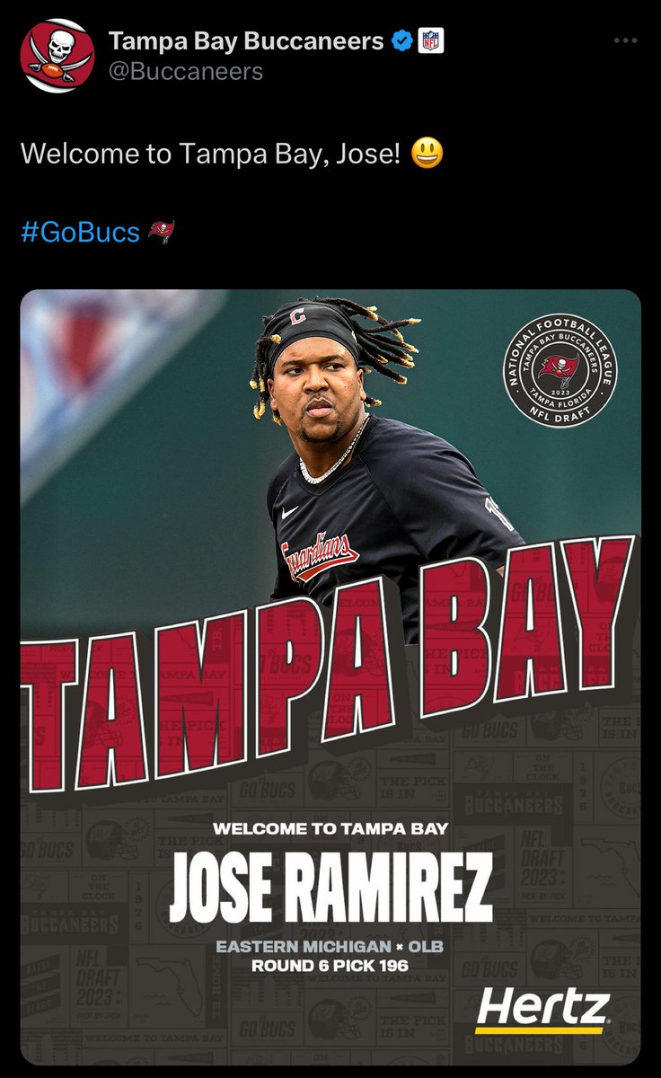 CleGuardians's tweet photo. No, give him back, @Buccaneers. https://t.co/QkQ7y9svDZ