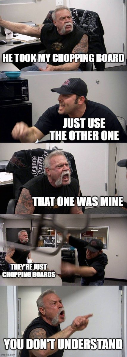 CyberinaGaming's tweet photo. This is how our Overcooked 2 playthrough is going so far with Cybergunner &amp; Belmont..

(meme courtesy of Logicalyobe) https://t.co/c97JRbYnOD