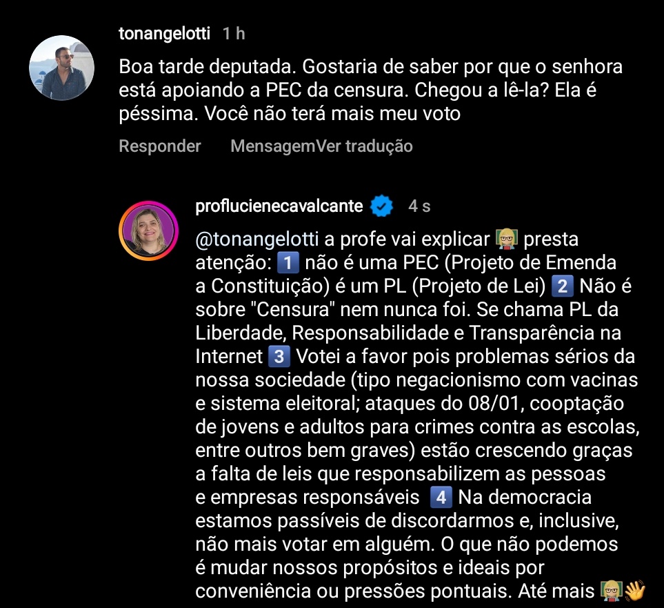 _lucavalcante's tweet photo. A aula de hoje é sobre a PL "das Fake News" https://t.co/IRv004KvnU
