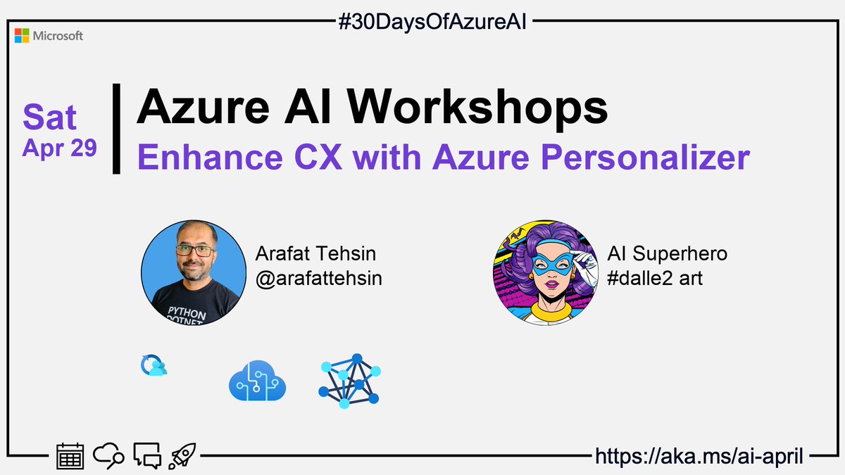 KoprowskiT's tweet image. 🏭Day 27 of #30DaysOfAzureAI. Maximize your business results with Azure Personalizer - a machine learning-based service that creates personalized experiences for your customers based on their preferences and behavior. #AzureAiDevs #AI #AzurePersonalizer 1/2