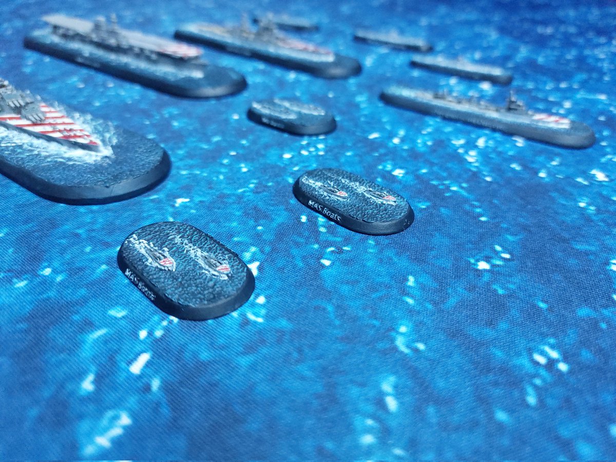 miniaturebrush's tweet photo. Regia Marina starter deal from @WarlordGames is done. I will probably add some printed planes to the flight deck.
#victoryatsea #miniaturepainting #warmongers #wargaming #scalemodels #ww2 #navalwargaming https://t.co/adReiccpDE