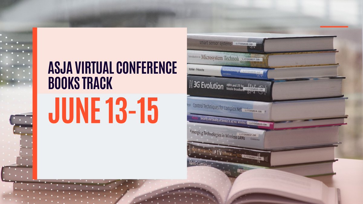 ASJAhq's tweet photo. The books track of the ASJA virtual conference June 13-15 features sessions and speakers with something for everyone interested in writing fiction, nonfiction, memoir, and other genres. Find out more: https://t.co/8Y7Gwir1z6 #ASJA #2023ASJAconference https://t.co/YykzD4hkrU