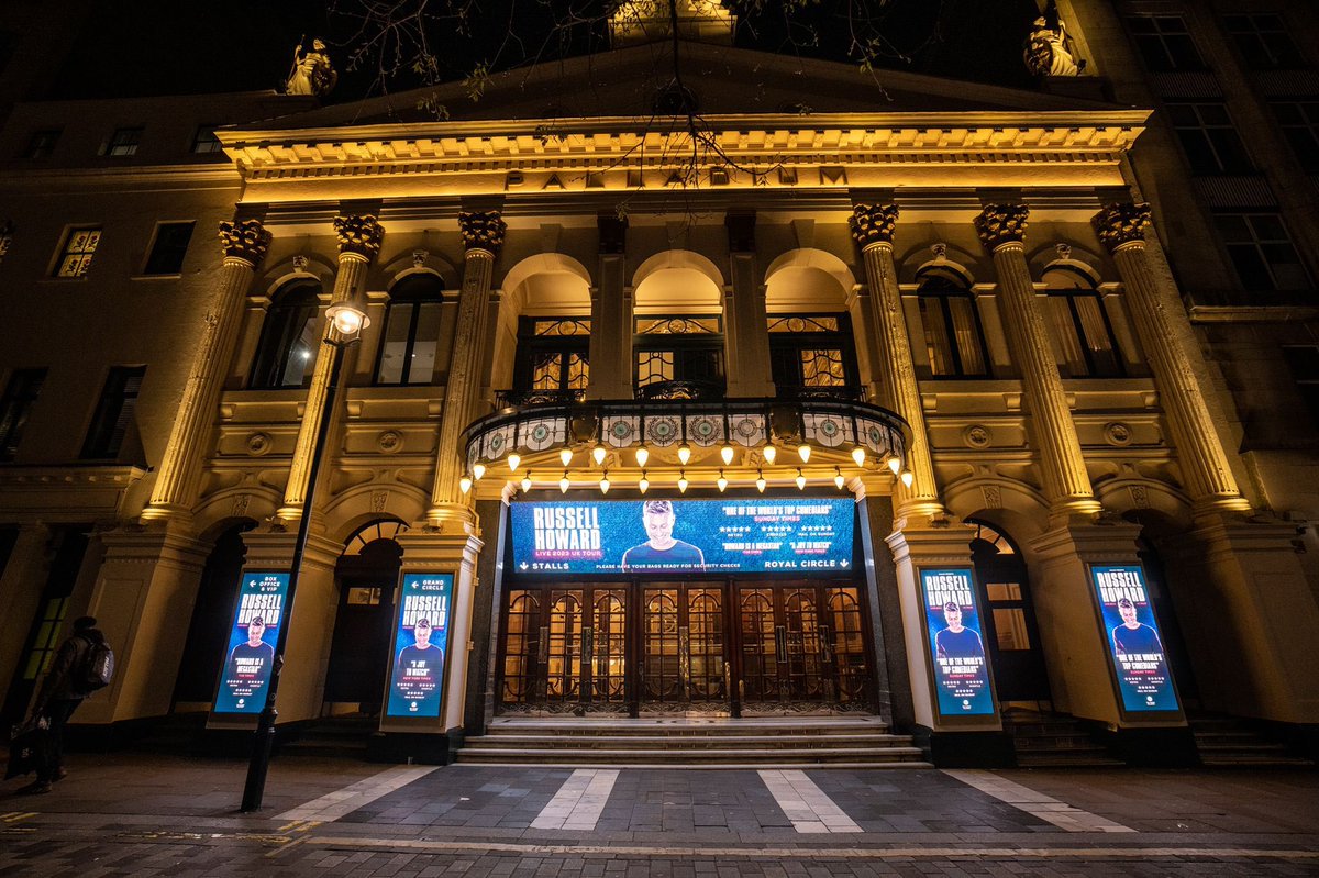 russellhoward's tweet photo. Wow, thank you London Palladium. 6 sold out shows and I couldn’t have enjoyed it more, thank you all for coming! https://t.co/2UgPGpJXi5