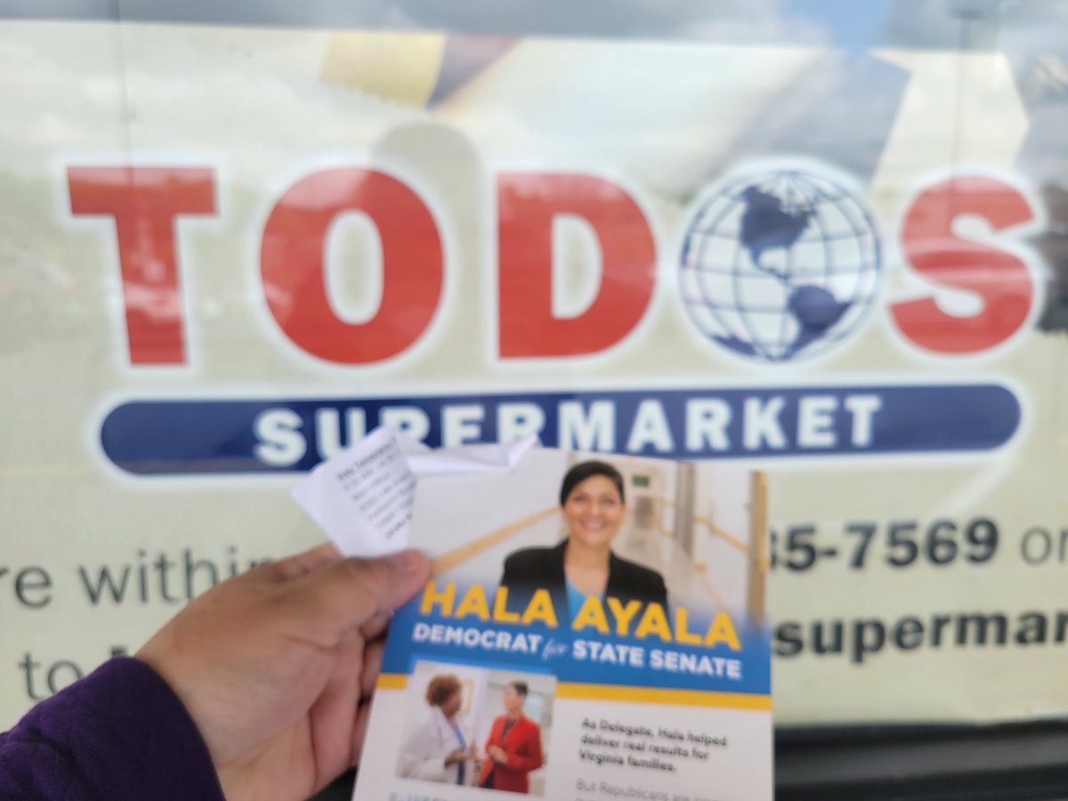 #SISePude Our #VOTO_LATINO📬📥🗳🇺🇲 Counts our Community has a lot of affection and respect for our beloved Formal Delegate @HalaAyala  FOR STATE SENATE FOR THE NEW 33RD DISTRICT we can #VoteEarlyDay on June 20 2023 in the #Virginia State Primary.