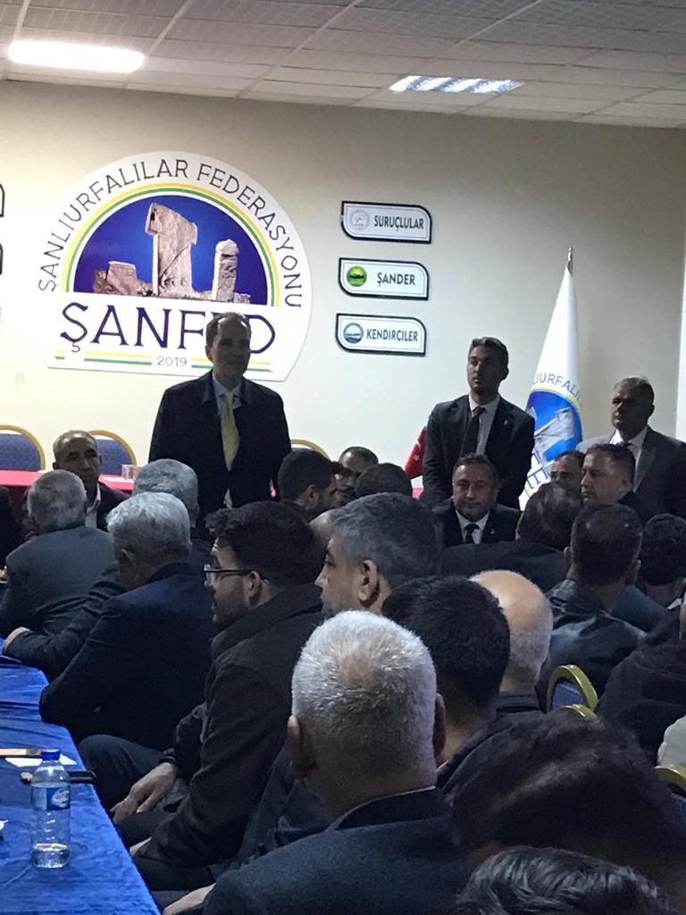 surucder's tweet photo. Yeniden Refah Partisi Genel Başkanı Sn. Sn. Fatih ERBAKAN Bey ve Beraberinde ki Heyet Şanlıurfalılar Federasyonumuzu Ziyarette Bulundular. Ayaklarına Sağlık Hoş Geldiler Sefalar Getirdiler.

Seçimlerde Başarılar Diler Ülkemize Hayırlar getirsin. @rprefahpartisi  @ErbakanFatih https://t.co/U9QVTo3x0q