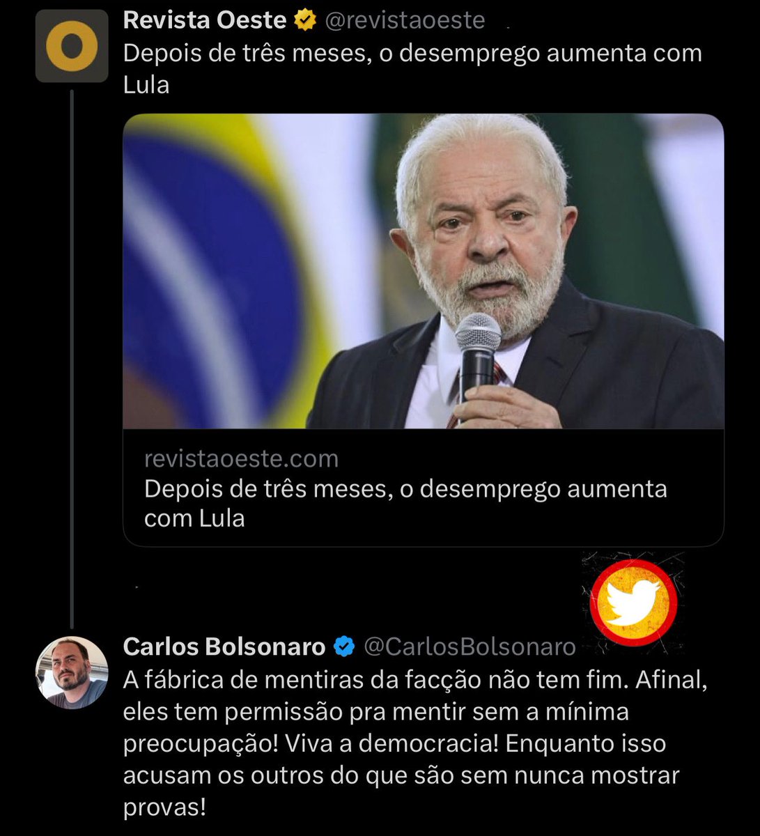 Carlos Bolsonaro tweet media