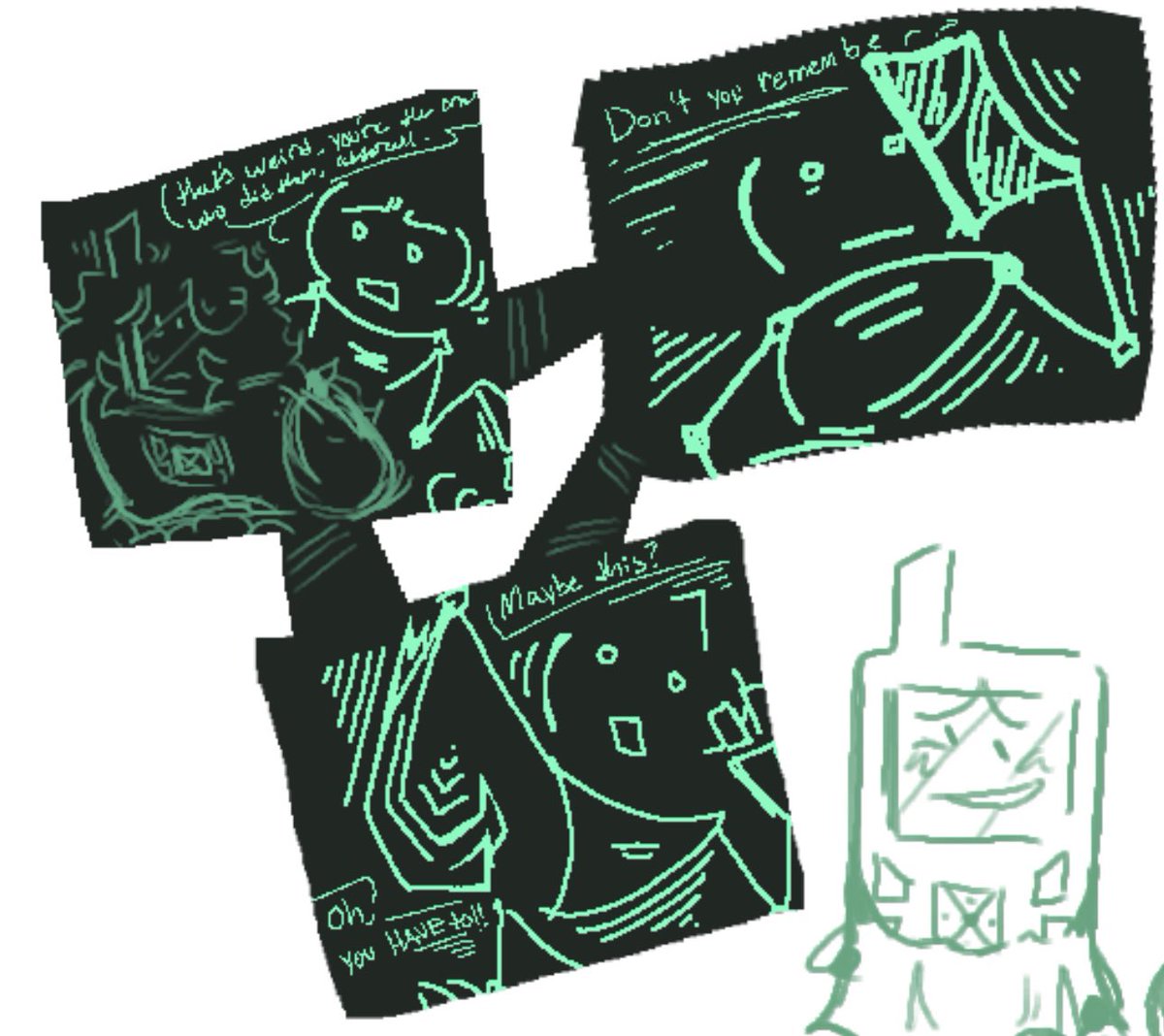 coletolo's tweet photo. i love drawing codey as a silly little goose like what on earth are they doing https://t.co/TSSMM8tTMx