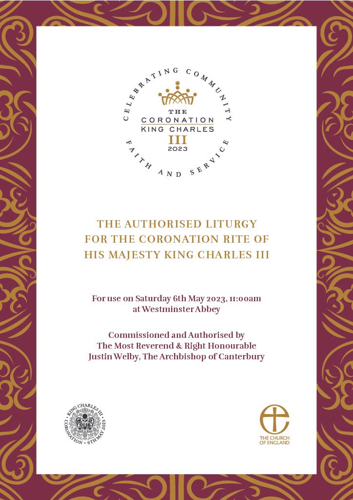 Lambeth Palace is delighted to publish the Liturgy for the #Coronation of King Charles III, which has been commissioned and authorised by the Archbishop of Canterbury @JustinWelby. cofe.io/CoronationLitu…