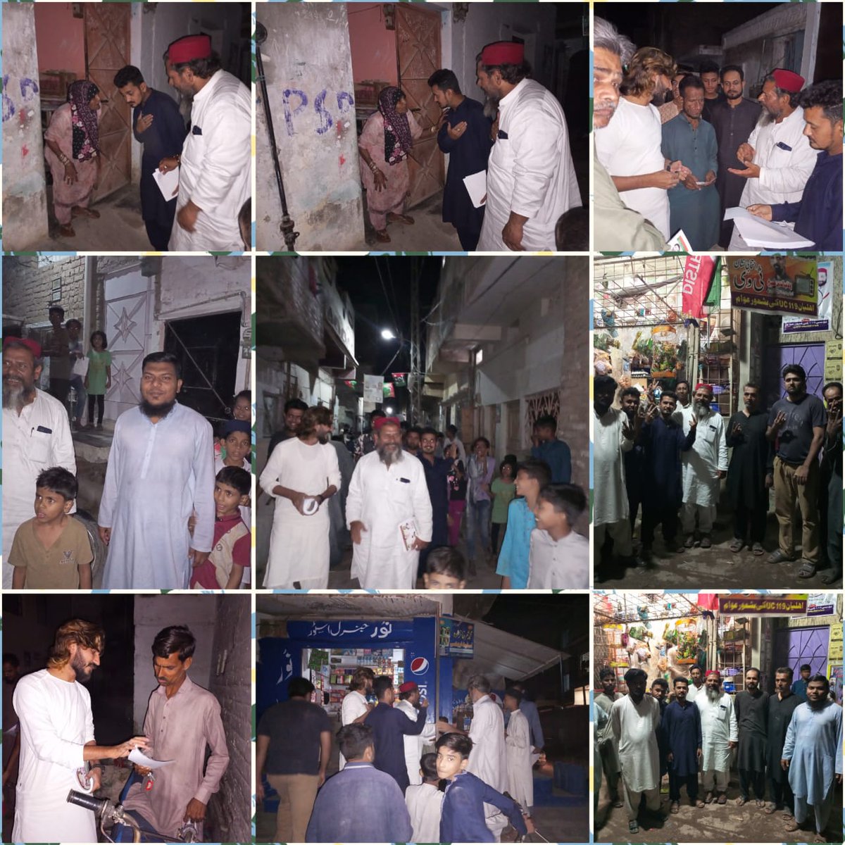 Uzairuc94's tweet image. 29/04/2023پاکستان تحریک انصاف یوسی 119وارڈ  4 میں ڈور ٹو ڈور کمپین کا آغاز کر دیا گیا ہے جس میں یوسی 119 کی عوام نے انتہائی جوش و خروش کا مظاہرہ کیا اور بلے کو ووٹ دینے کا وعدہ کیا   جبکہ اس موقع پر چیئرمین کینڈیڈیٹ عامر افضال وائس چیئرمین حیات خان وارڈ فور کے کونسلر  موجود تھے