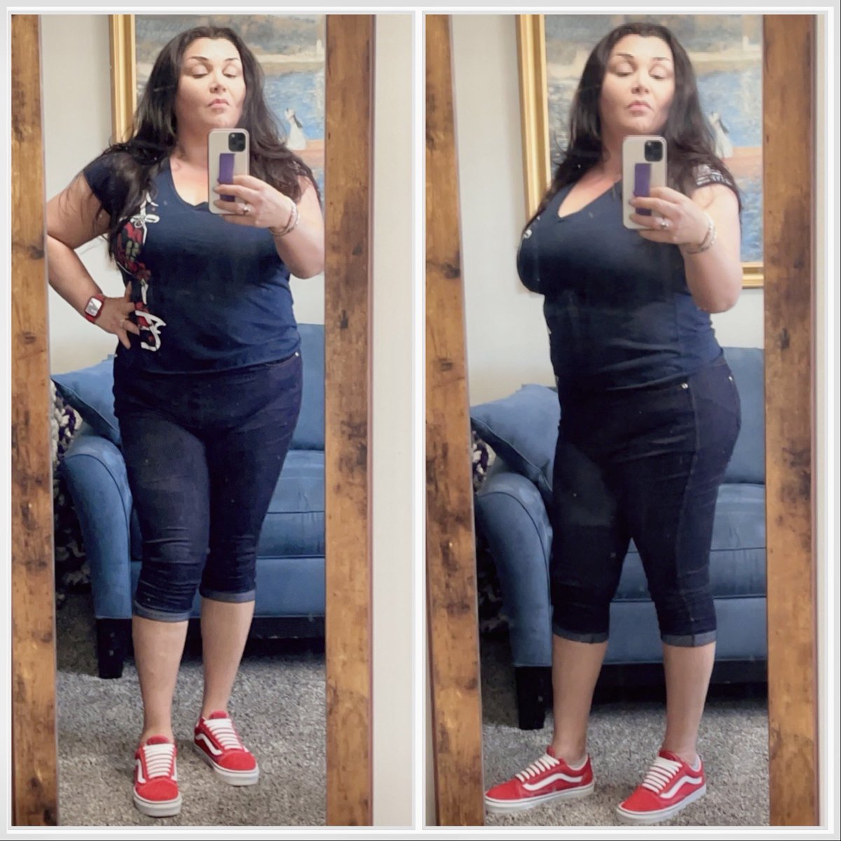 elizabethnhayes's tweet image. A comfy outfit for a road trip to Des Moines to meet Maggie’s sister! Weekend with the in-laws here from GA ❤️ #midsizestyle #agelessstyle #representationmatters