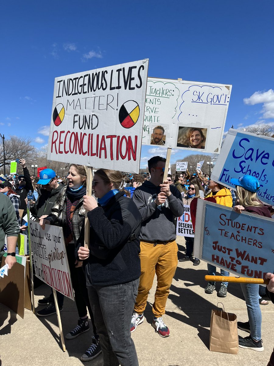 STFPresident's tweet photo. I am blown away! Thank you to everyone who came out to the Rally to make noise for #SkEd! 

This is only the beginning, keep making noise with Tell them Tuesday.  Ask why the Minister declined his invitation. Ask if they are committed to investing in our kids. #MakeNoise4Ed https://t.co/dTPNJNsqZK