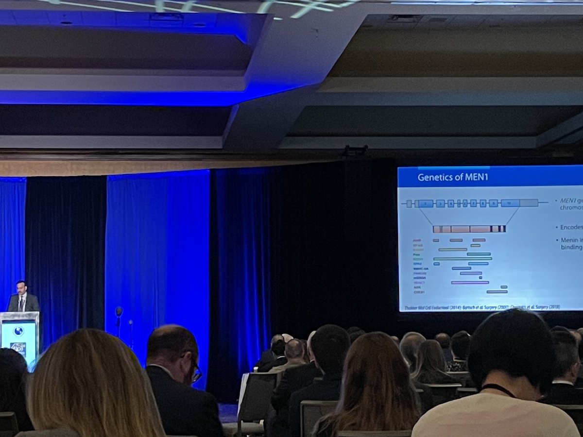 samira_sadowski's tweet photo. Great presentation @OmairShariq on surgical management in #PHPT in #MEN1 -> genotype is important and #STXT is the ttt of choice #AAES2023 @TheAAES https://t.co/WfGnH28wdl