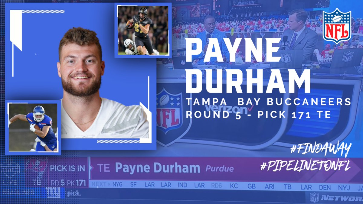 From the Lions Den to the BIGGEST Stage of them all. HUGE Congrats to <a href="/pdurham22/">Payne Durham</a> for being selected in the 5th Round of the <a href="/NFL/">NFL</a> Draft!!! #NFLDraft #FindAWay #PipelineToNFL