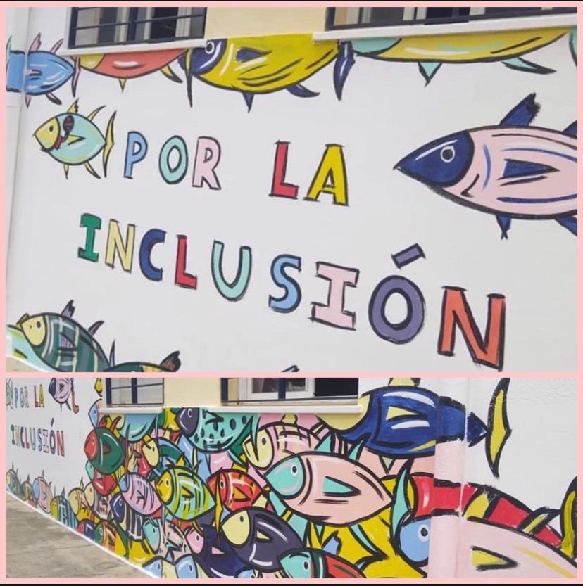 CEPdeCadiz's tweet photo. Enhorabuena a @ceipvaldelagrana por la elaboración de este mural por la #inclusion #inclusionreal con la colaboración de alumnado y profesorado de la mano de Quirós. @FormacProfAnd @EducaAnd @DGOIPyEE https://t.co/2R2rbqWixO
