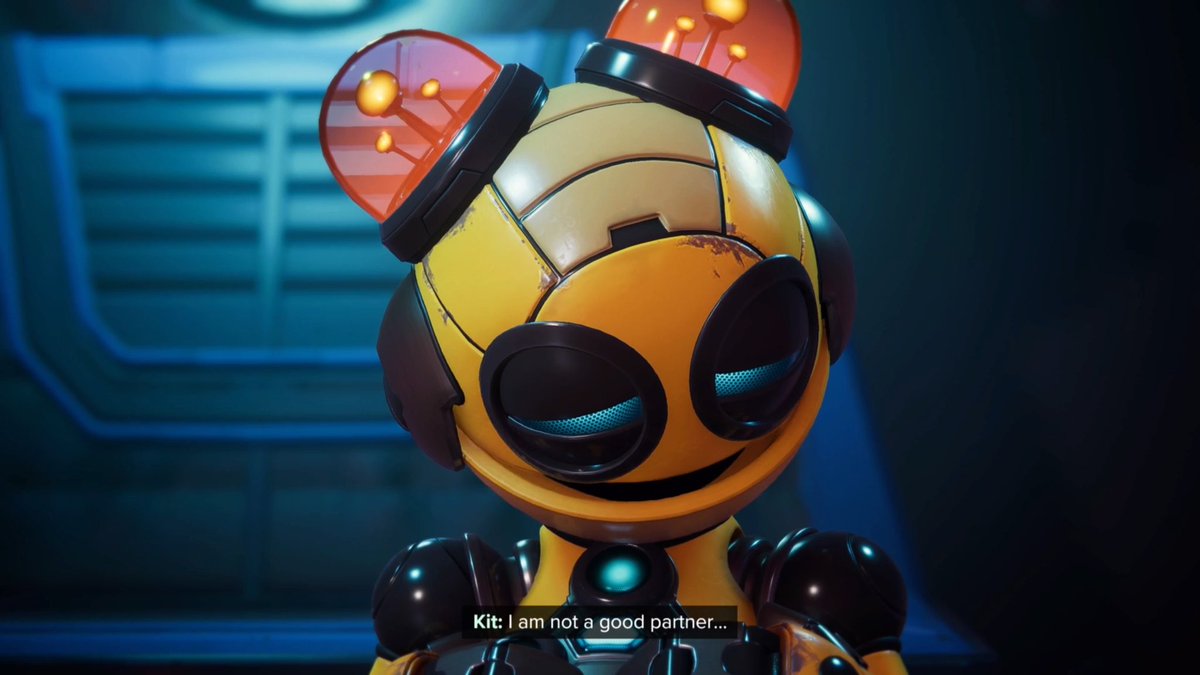 ChillGameRevs's tweet photo. With these 2 lines of dialogue, I found myself relating more to a sentient alternative universe robot than 99% of other video game characters. Well done as always, @insomniacgames 

#ratchetandclankriftapart 
#PS5
@PlayStation https://t.co/BwMeFpHCwk