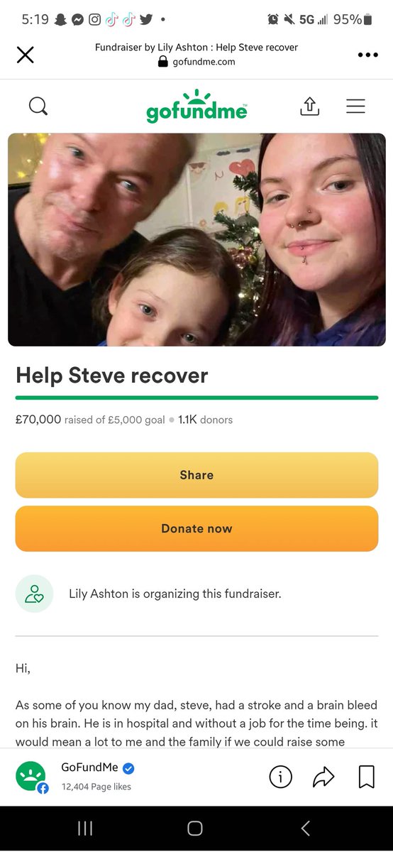 bridgetfa's tweet image. We fucking did it!! The #garmy made it to £70K!!! I&apos;m so proud of this community that I am part of!!! We&apos;re going to help Steve and his family so much. ❤️ Thank you all!!

gofund.me/7089a58a
