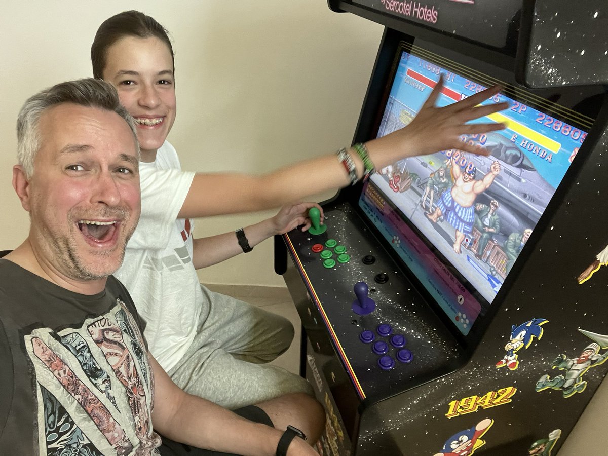 My 13yr old Nintendo addict, the gamer mastermind, resurrected gaming Jesus challenged me to play Street Fighter… Hoo boy! 😂
