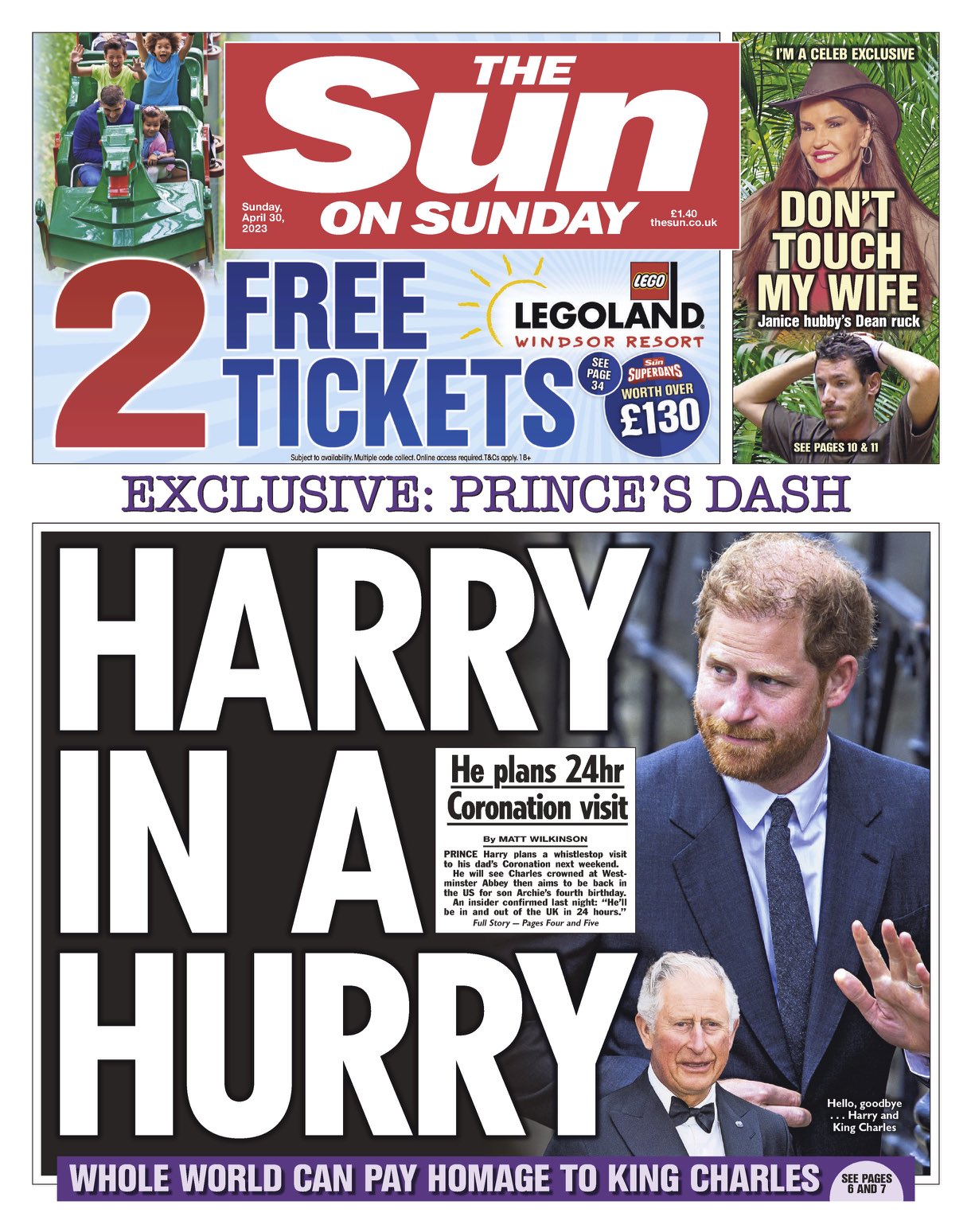 Neil Henderson on Twitter: "THE SUN: Harry in a hurry # ...