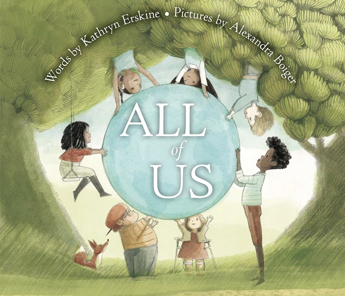 LindaHume10's tweet photo. Shared this beautiful book @KathyErskine &amp; #AlexandraBoiger with @JGB_Giraffes 1st graders &amp; then they had fun reciting I AM A TREE with @MusicWithNancy https://t.co/GdCpAC4UW9