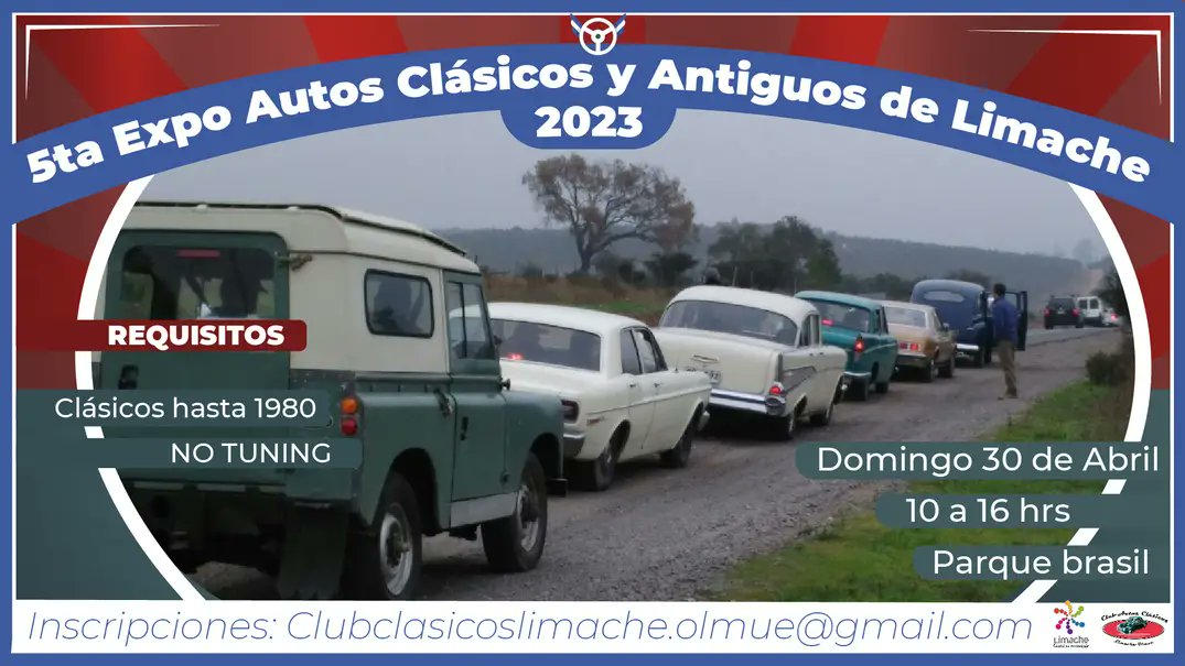 Exposición autos clásicos y antiguos #limache , mañana domingo 30.@VeoAutos @AutitosV @PlandeValpo , imperdible
